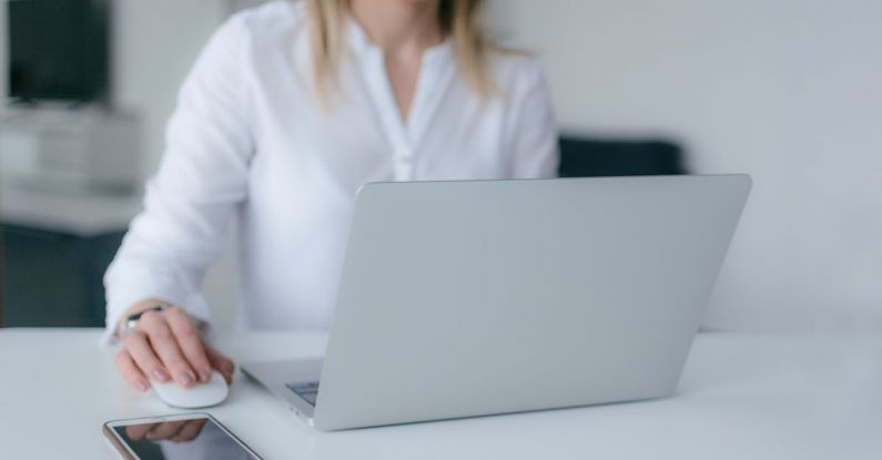 Pc - Woman Using Silver Laptop