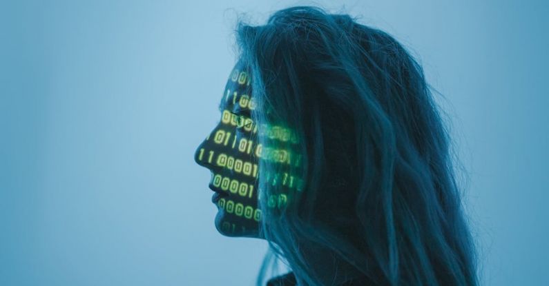 Code Reviews - A Woman with Number Code on Her Face while Looking Afar